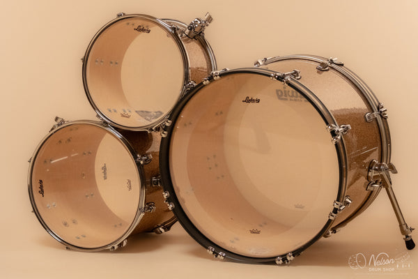 Ludwig Classic Maple 'Downbeat' in Champagne Sparkle - 14x20, 14x14, 8x12