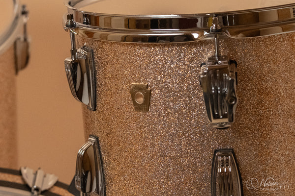 Ludwig Classic Maple 'FAB' Outfit in Champagne Sparkle - 14x22, 16x16, 9x13