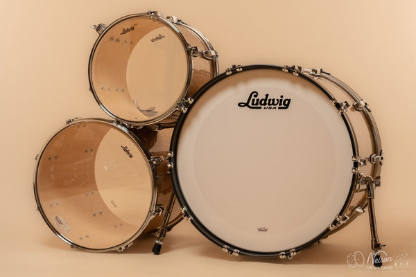 Ludwig Classic Maple 'FAB' Outfit in Champagne Sparkle - 14x22, 16x16, 9x13