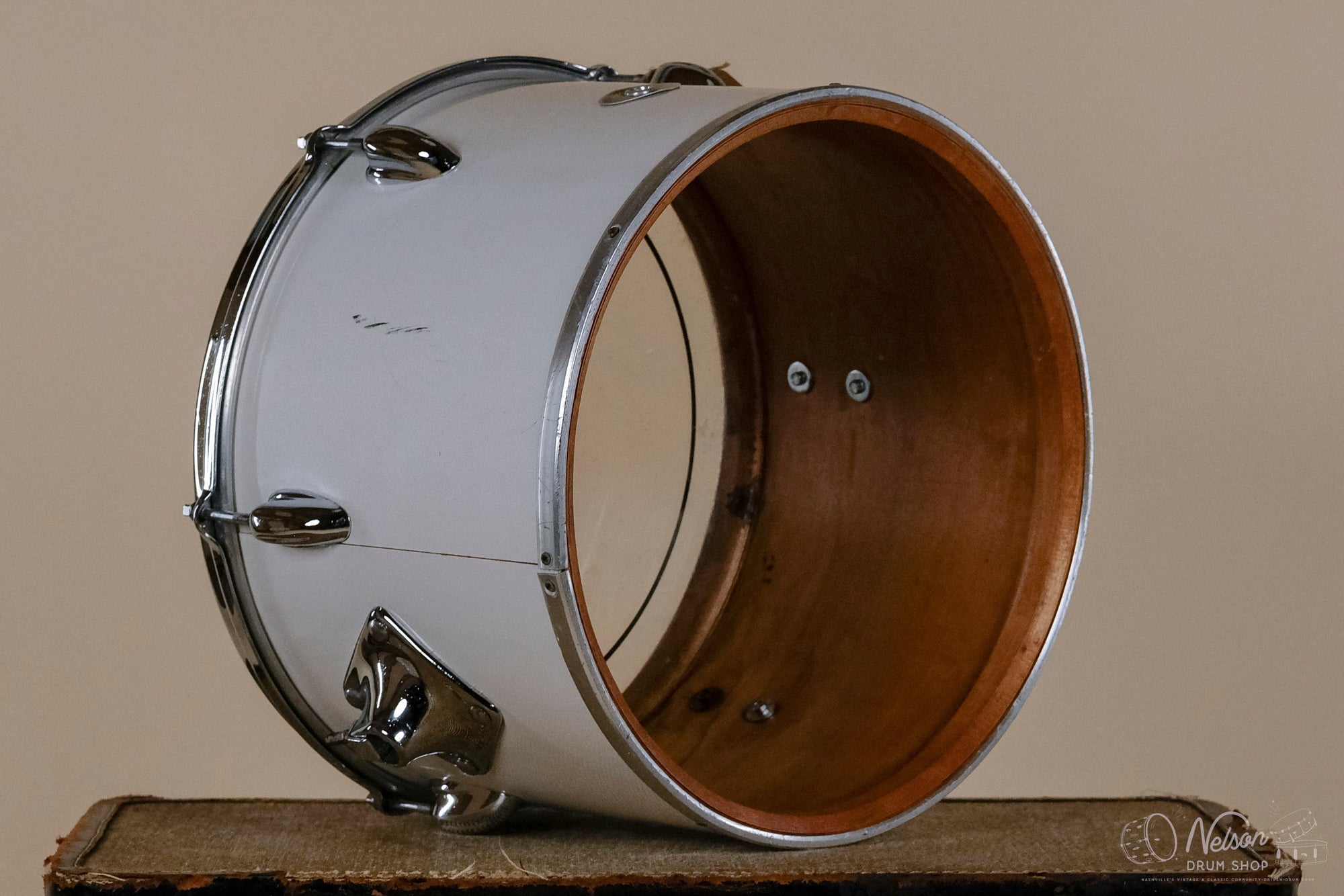 1970s Slingerland 3 ply Concert Tom in White - 9x13