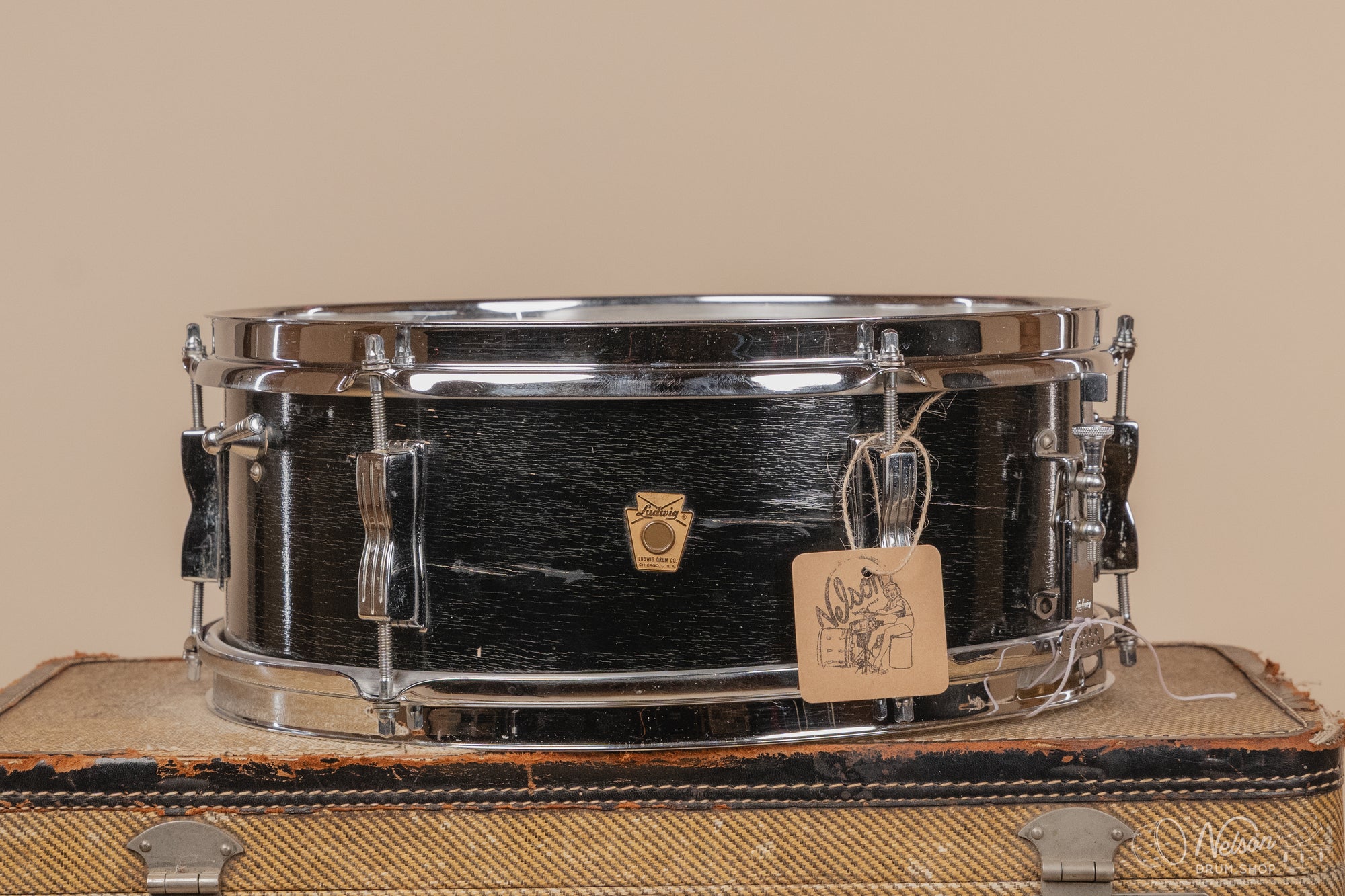 JUL 8th Ludwig 'Pioneer' in Black Lacquer Duco - 5.5x14
