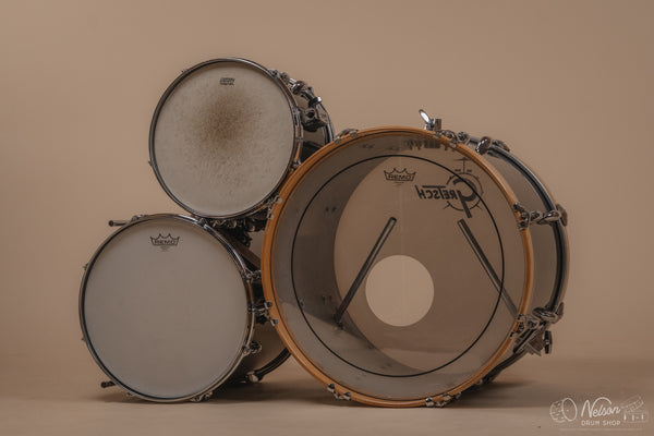 1980s Gretsch 'Progressive Jazz' in Black Nitron - 14x20, 14x14, 8x12