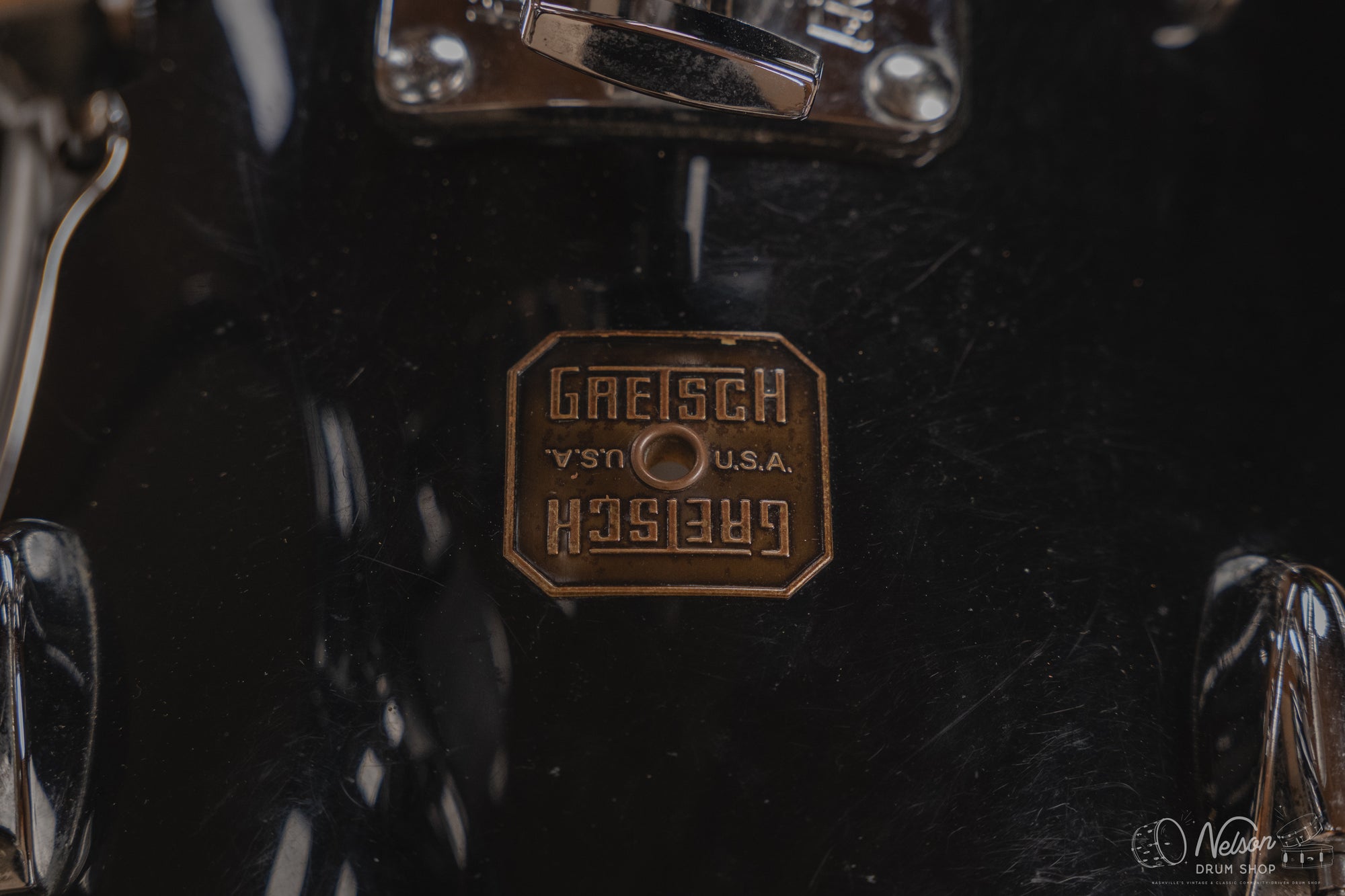 1980s Gretsch 'Progressive Jazz' in Black Nitron - 14x20, 14x14, 8x12