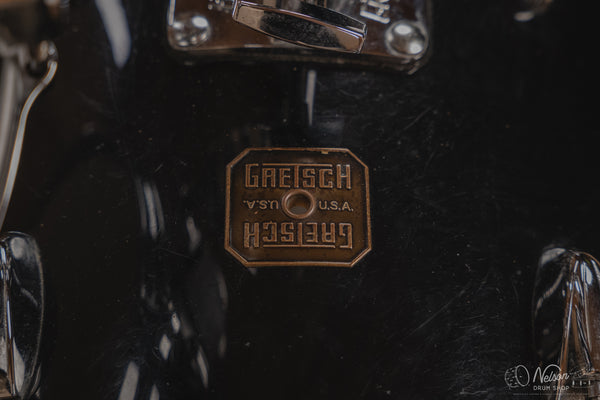 1980s Gretsch 'Progressive Jazz' in Black Nitron - 14x20, 14x14, 8x12