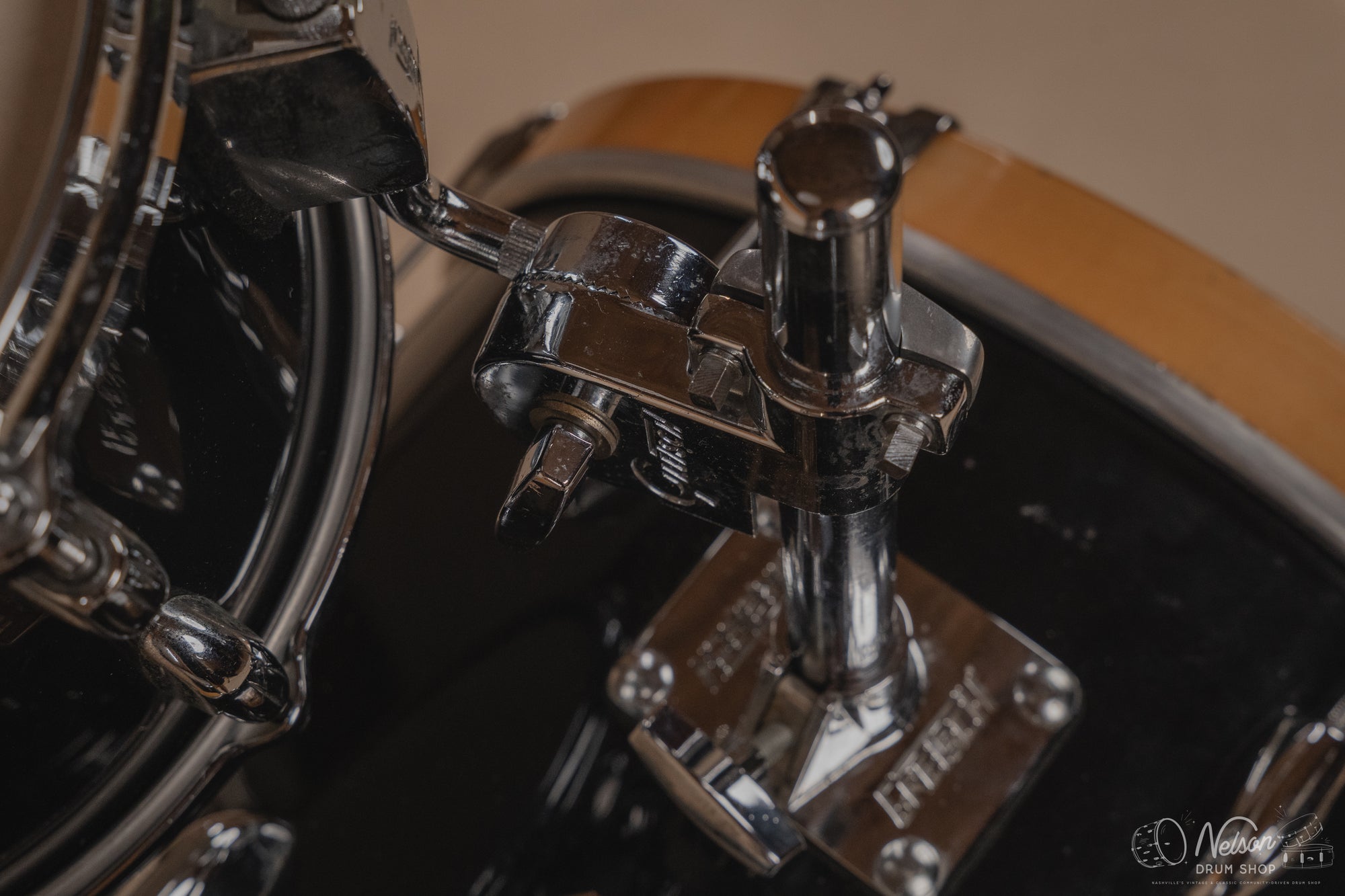 1980s Gretsch 'Progressive Jazz' in Black Nitron - 14x20, 14x14, 8x12
