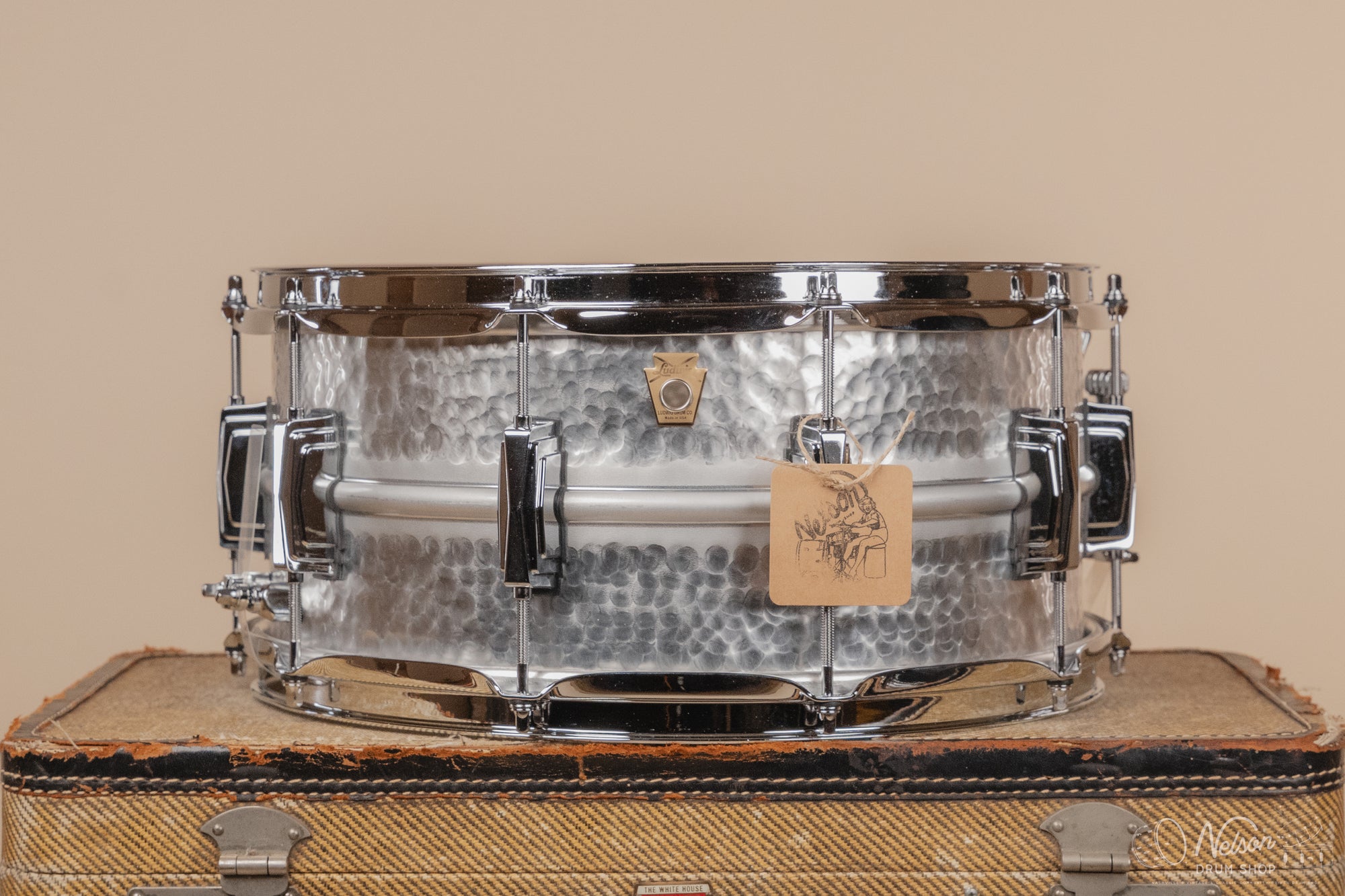 Ludwig LA405K Hammered Acrophonic Special Edition Snare - 6.5x14