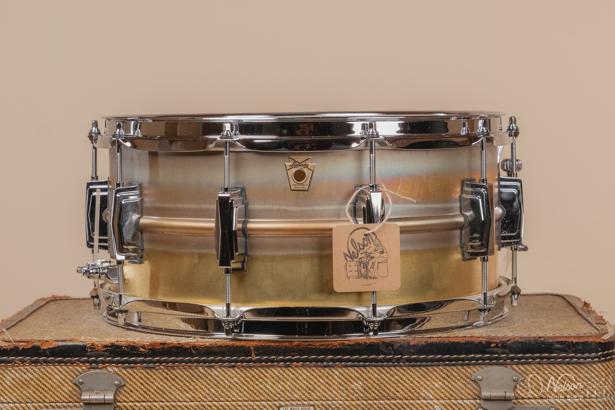 Ludwig LB464R 'Brass-Phonic' Raw - 6.5x14