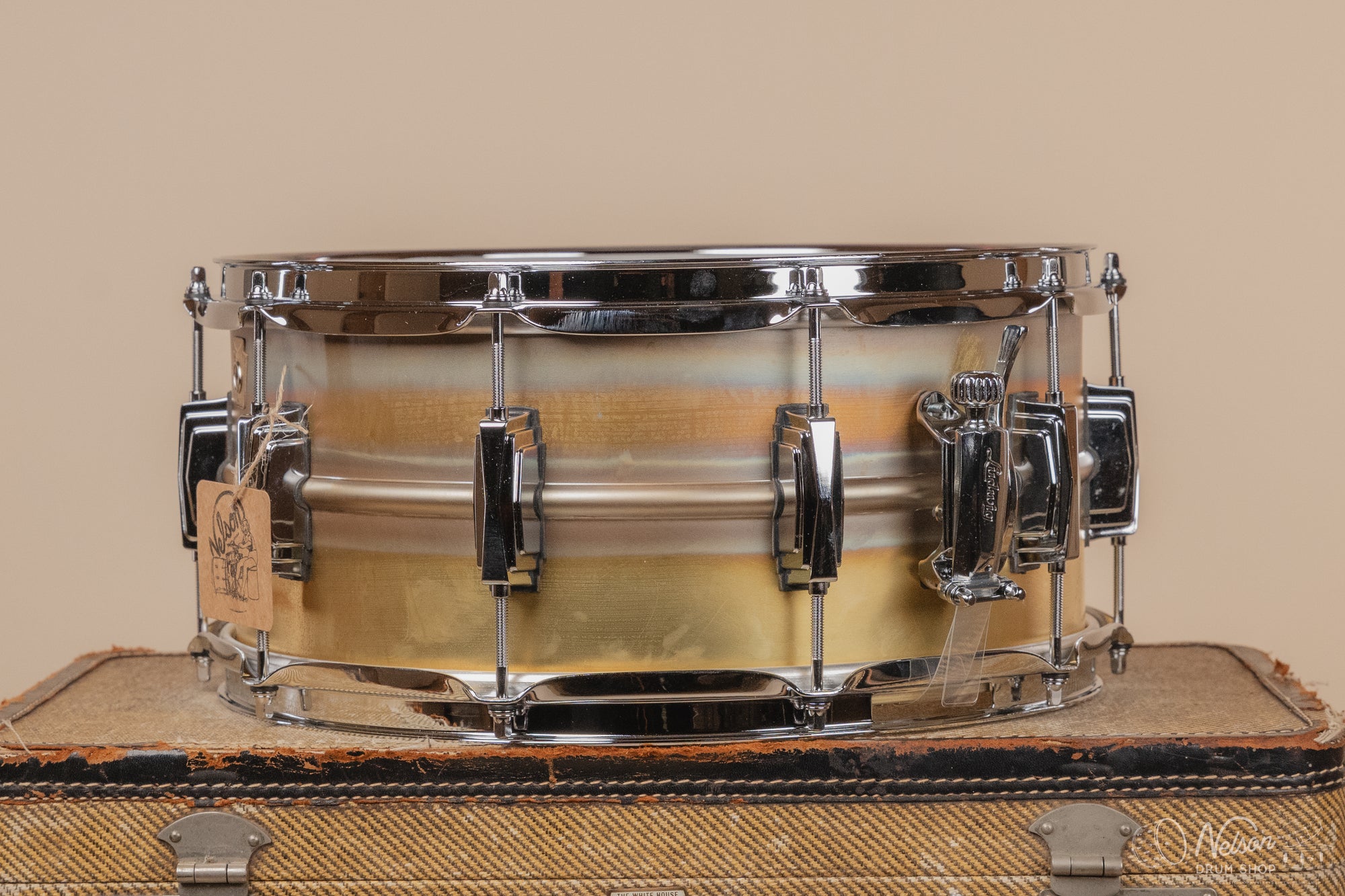 Ludwig LB464R 'Brass-Phonic' Raw - 6.5x14