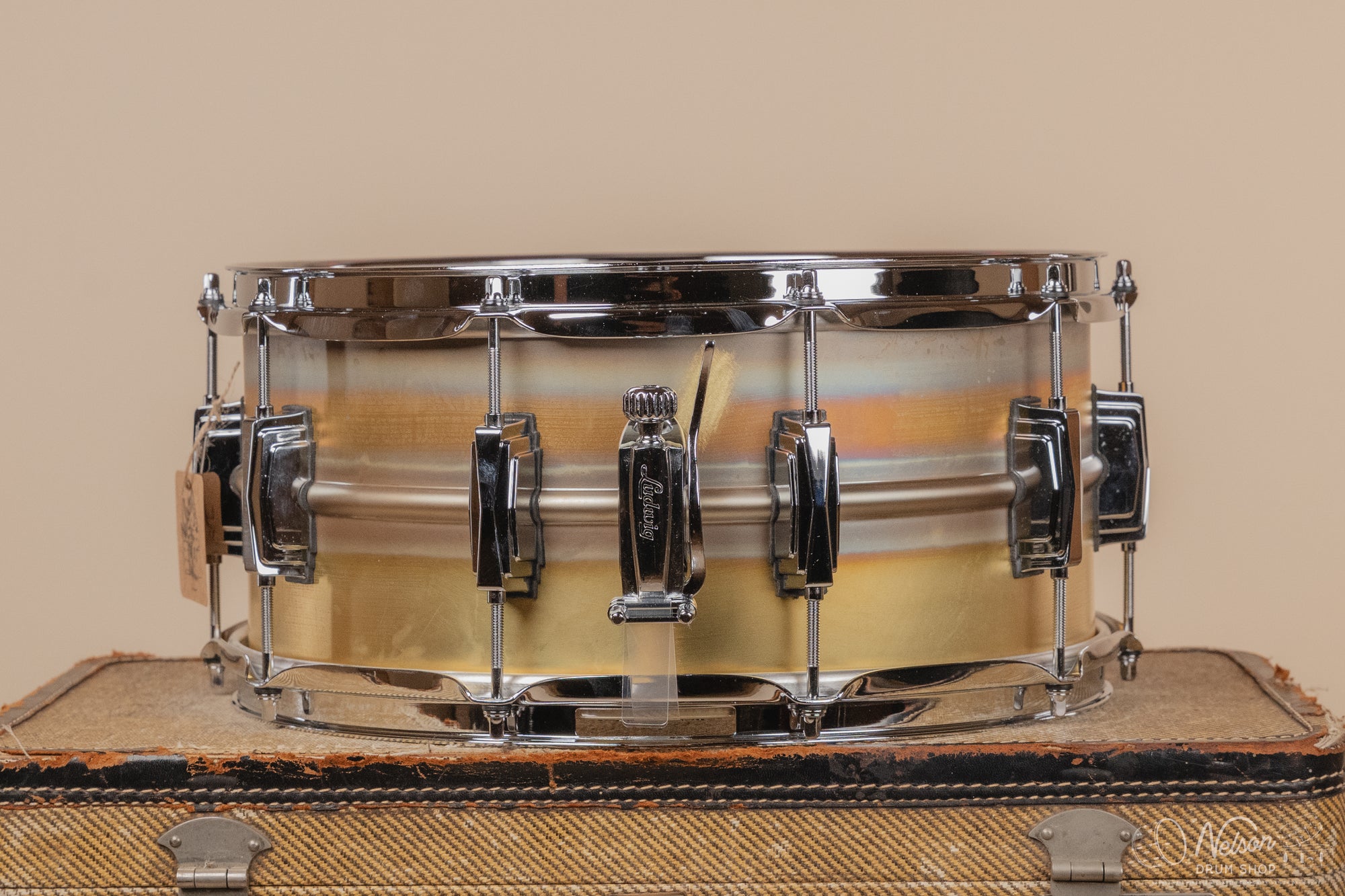 Ludwig LB464R 'Brass-Phonic' Raw - 6.5x14