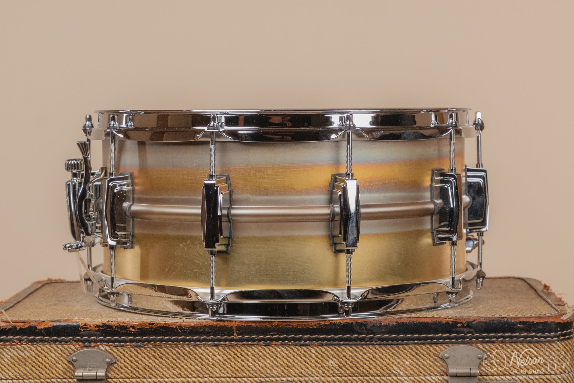 Ludwig LB464R 'Brass-Phonic' Raw - 6.5x14