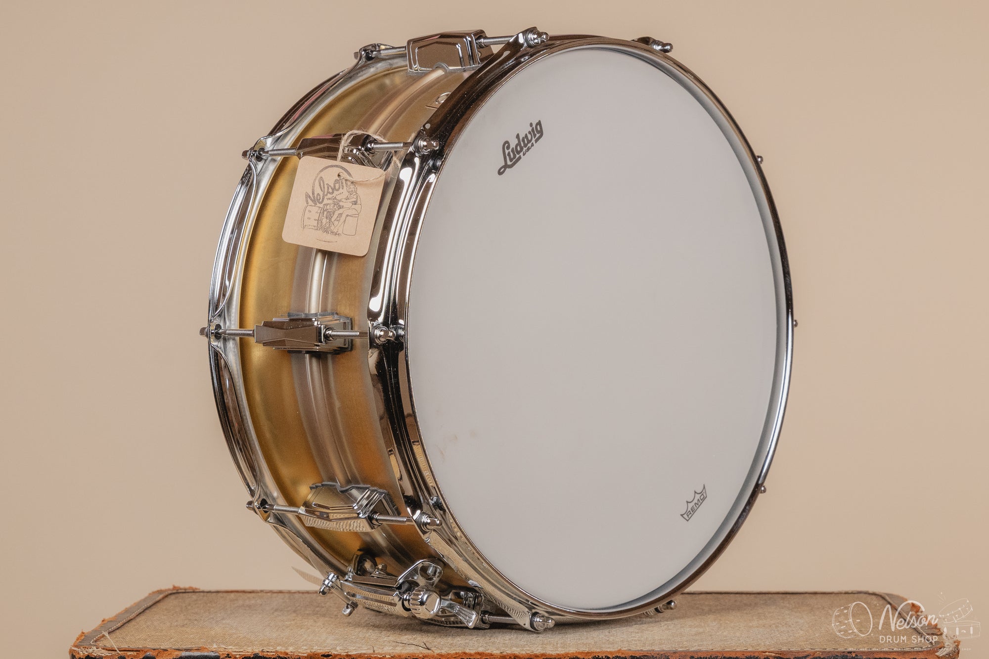 Ludwig LB464R 'Brass-Phonic' Raw - 6.5x14