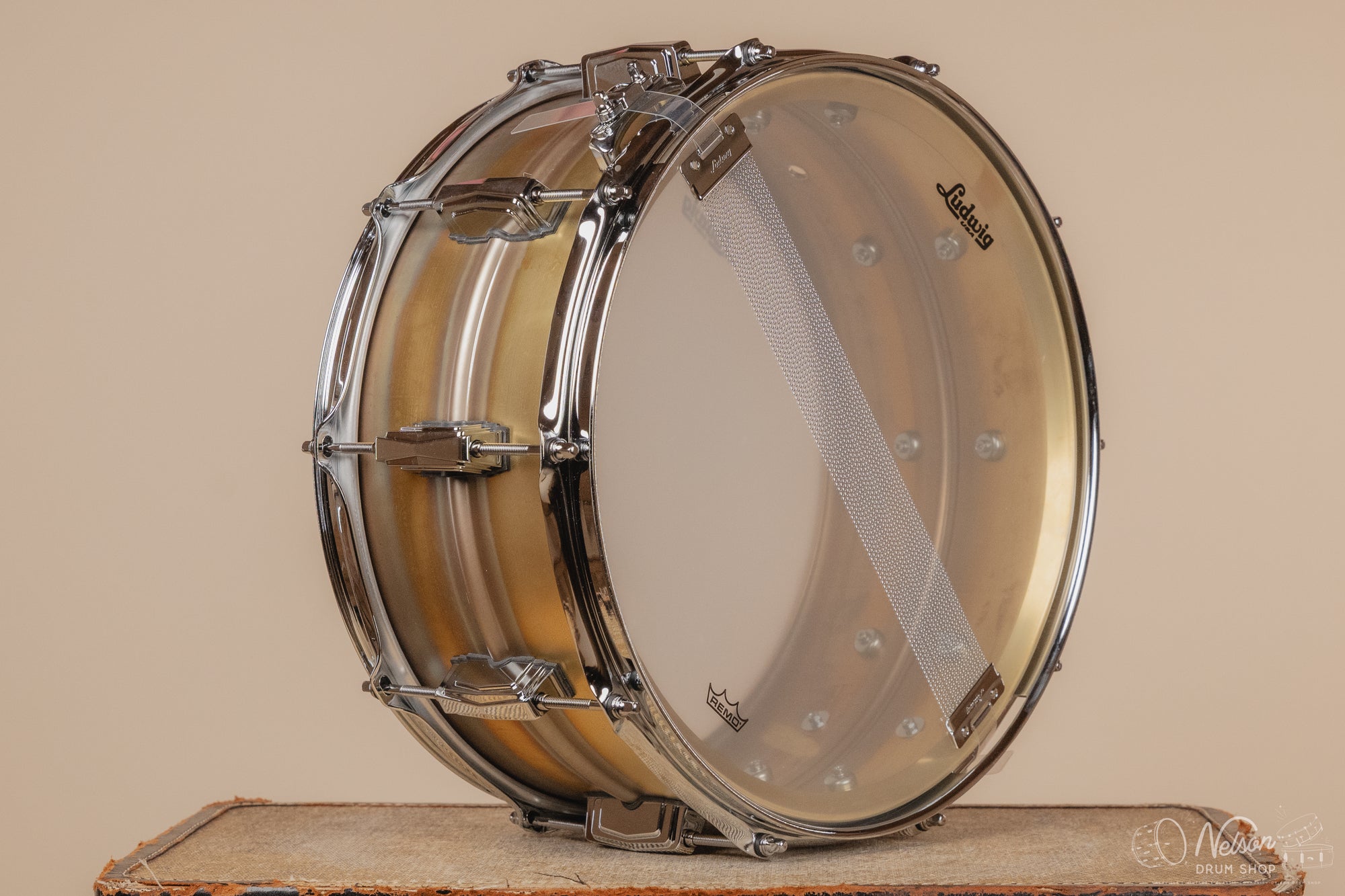 Ludwig LB464R 'Brass-Phonic' Raw - 6.5x14
