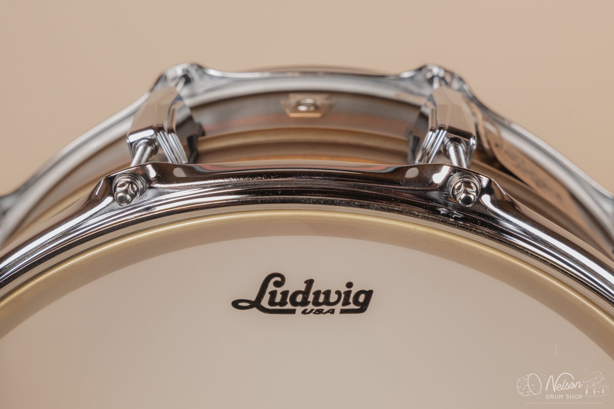 Ludwig LB464R 'Brass-Phonic' Raw - 6.5x14