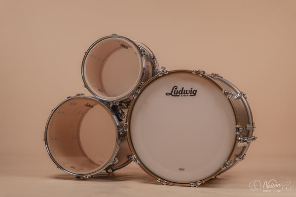 Ludwig Legacy Maple 'Fab' Outfit in Bronze Mist - 14x22, 16x16, 9x13