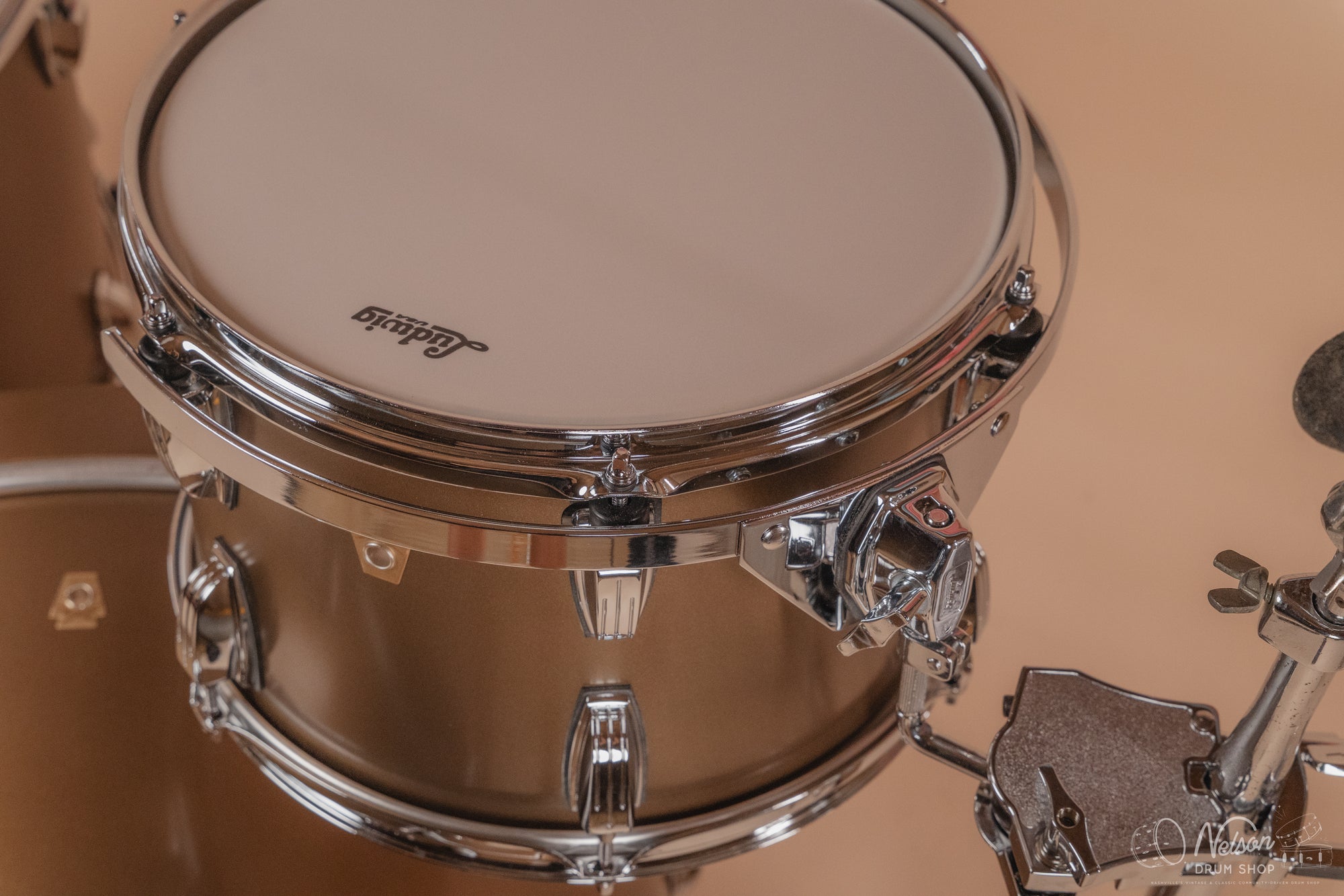 Ludwig Legacy Maple 'Fab' Outfit in Bronze Mist - 14x22, 16x16, 9x13