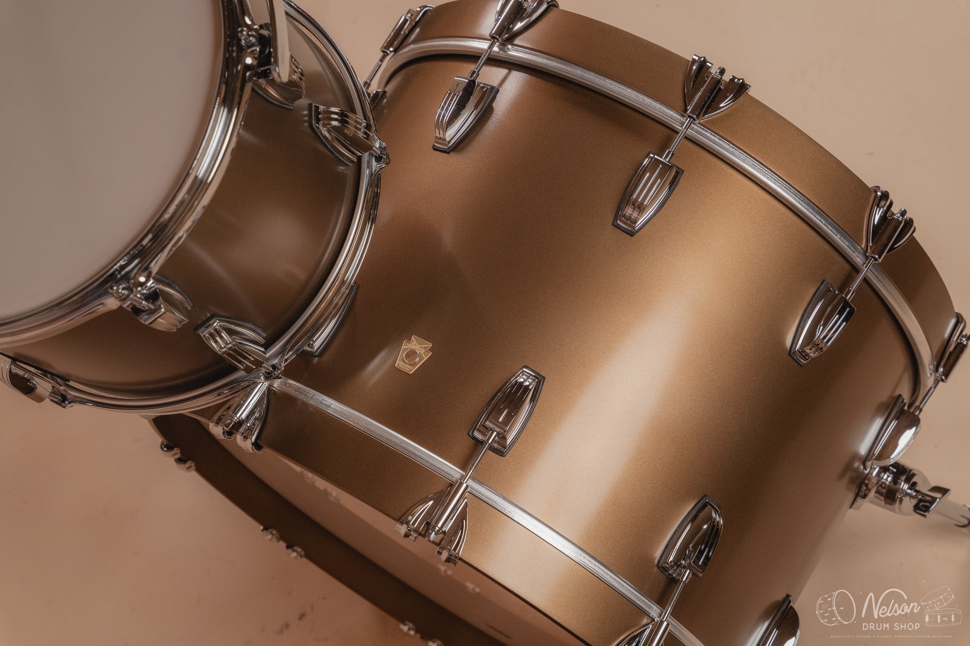 Ludwig Legacy Maple 'Fab' Outfit in Bronze Mist - 14x22, 16x16, 9x13