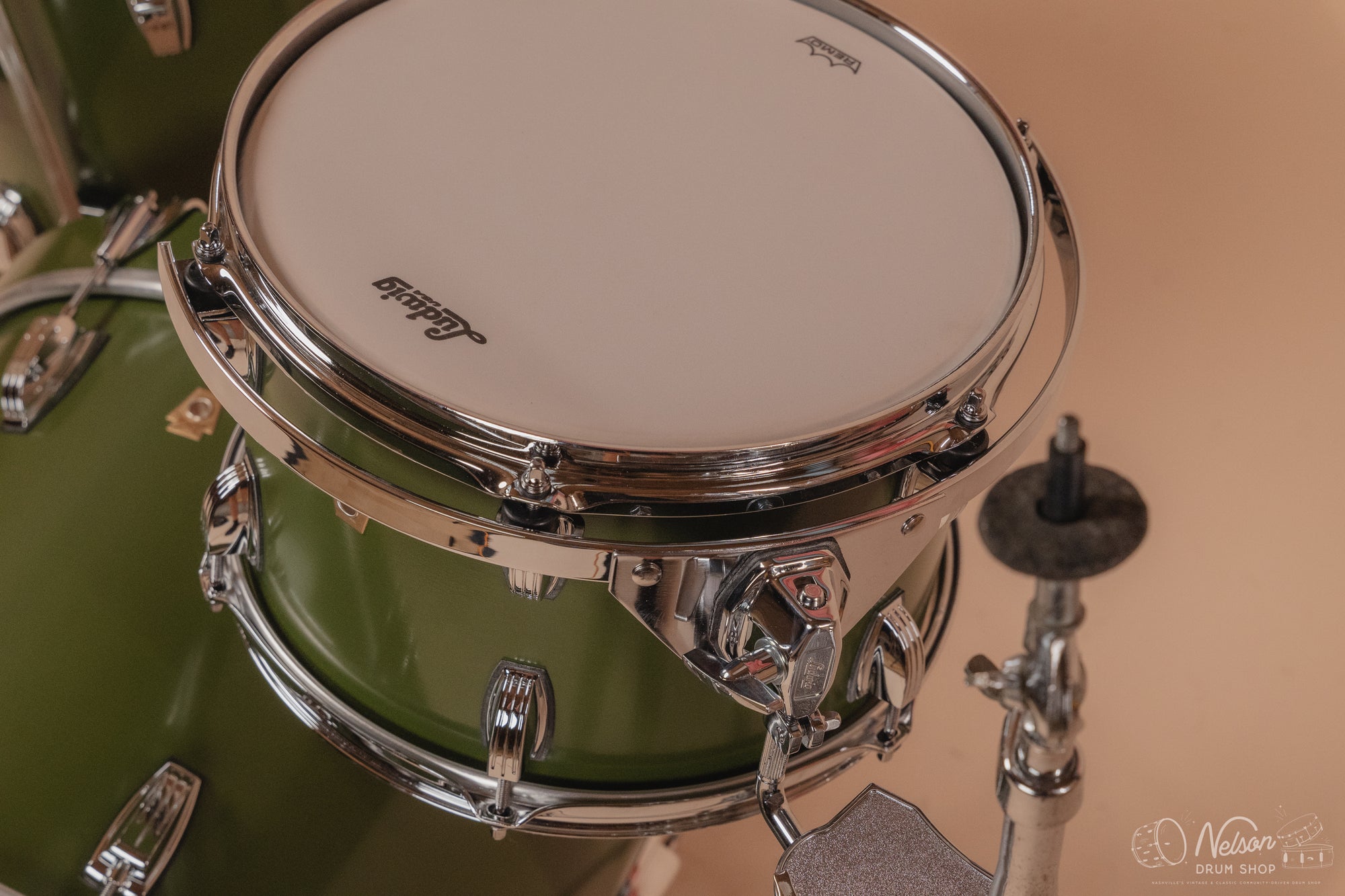 Ludwig Legacy Maple 'Jazzette' Outfit in Heritage Green - 14x18, 14x14, 8x12