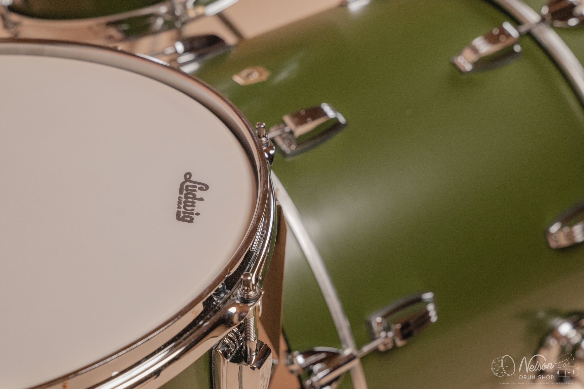 Ludwig Legacy Maple 'Jazzette' Outfit in Heritage Green - 14x18, 14x14, 8x12