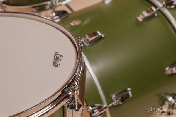 Ludwig Legacy Maple 'Jazzette' Outfit in Heritage Green - 14x18, 14x14, 8x12