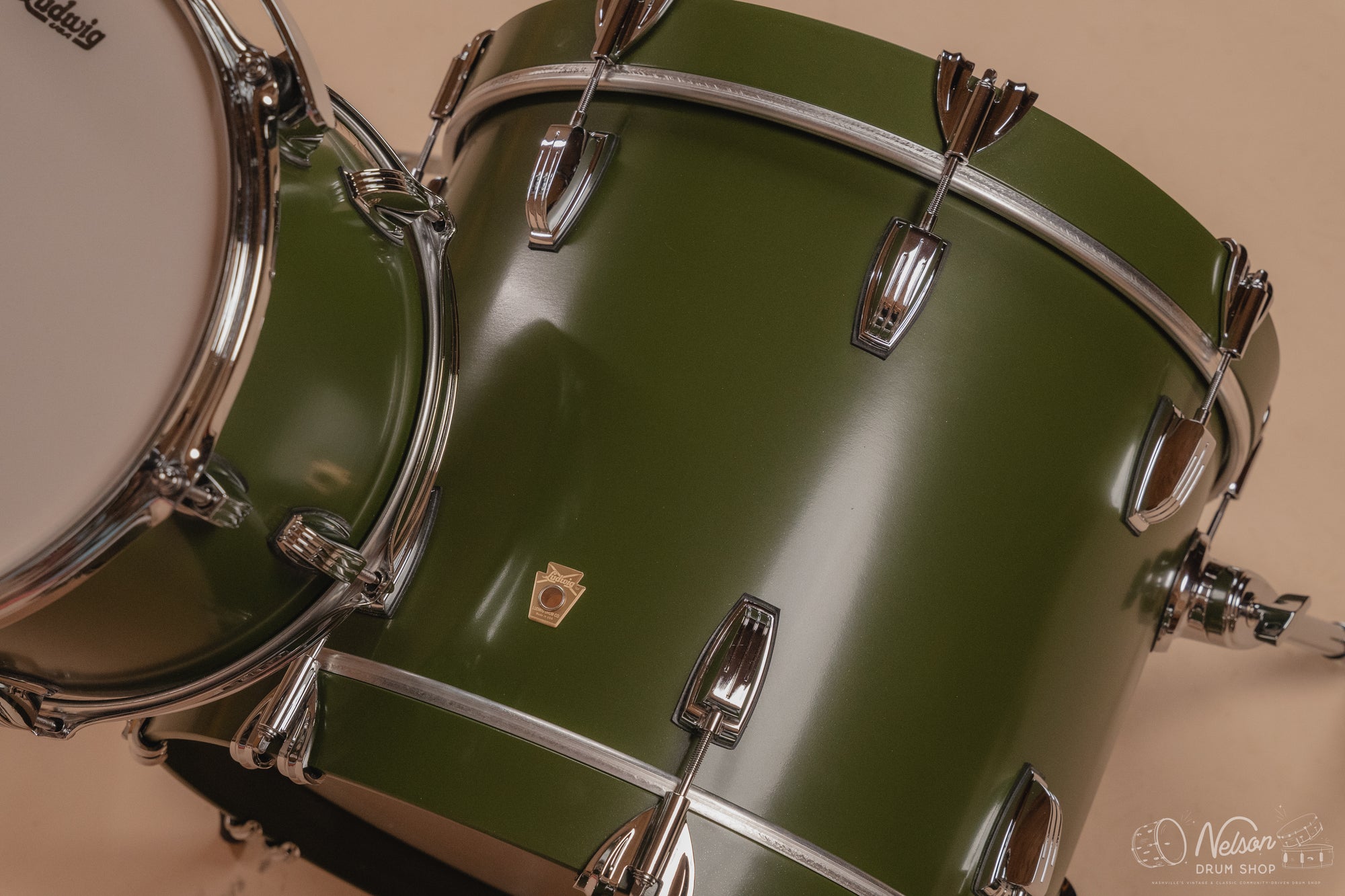 Ludwig Legacy Maple 'Jazzette' Outfit in Heritage Green - 14x18, 14x14, 8x12