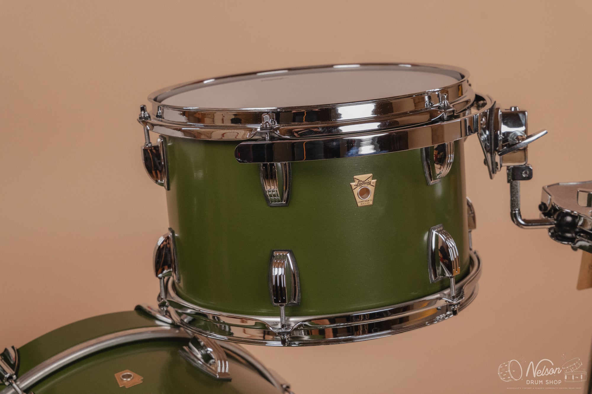 Ludwig Legacy Maple 'Jazzette' Outfit in Heritage Green - 14x18, 14x14, 8x12