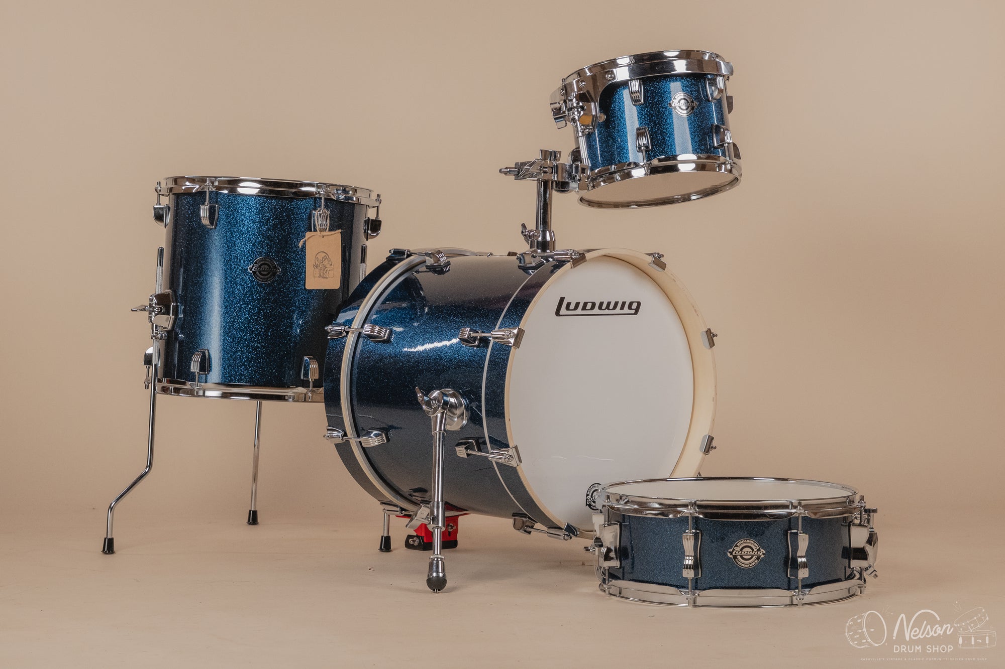 Ludwig 'Breakbeats' by Questlove in Deep Blue Sparkle - 14x16, 13x13, 7x10, 5x14sn