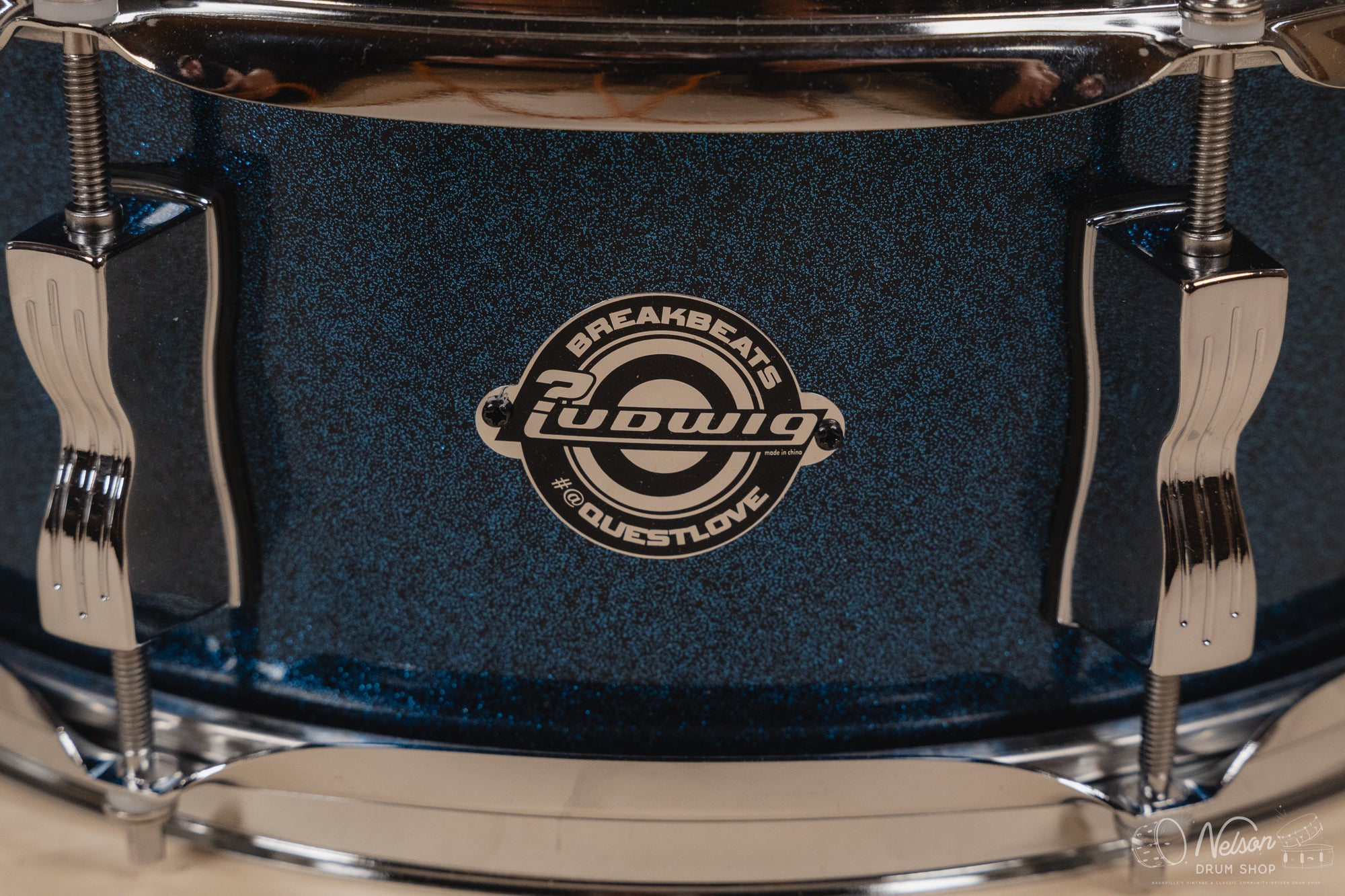 Ludwig 'Breakbeats' by Questlove in Deep Blue Sparkle - 14x16, 13x13, 7x10, 5x14sn