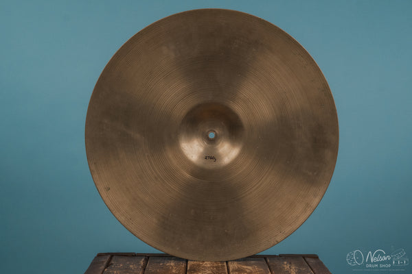 Mid 1950s Zildjian Large Stamp Ride - 22"