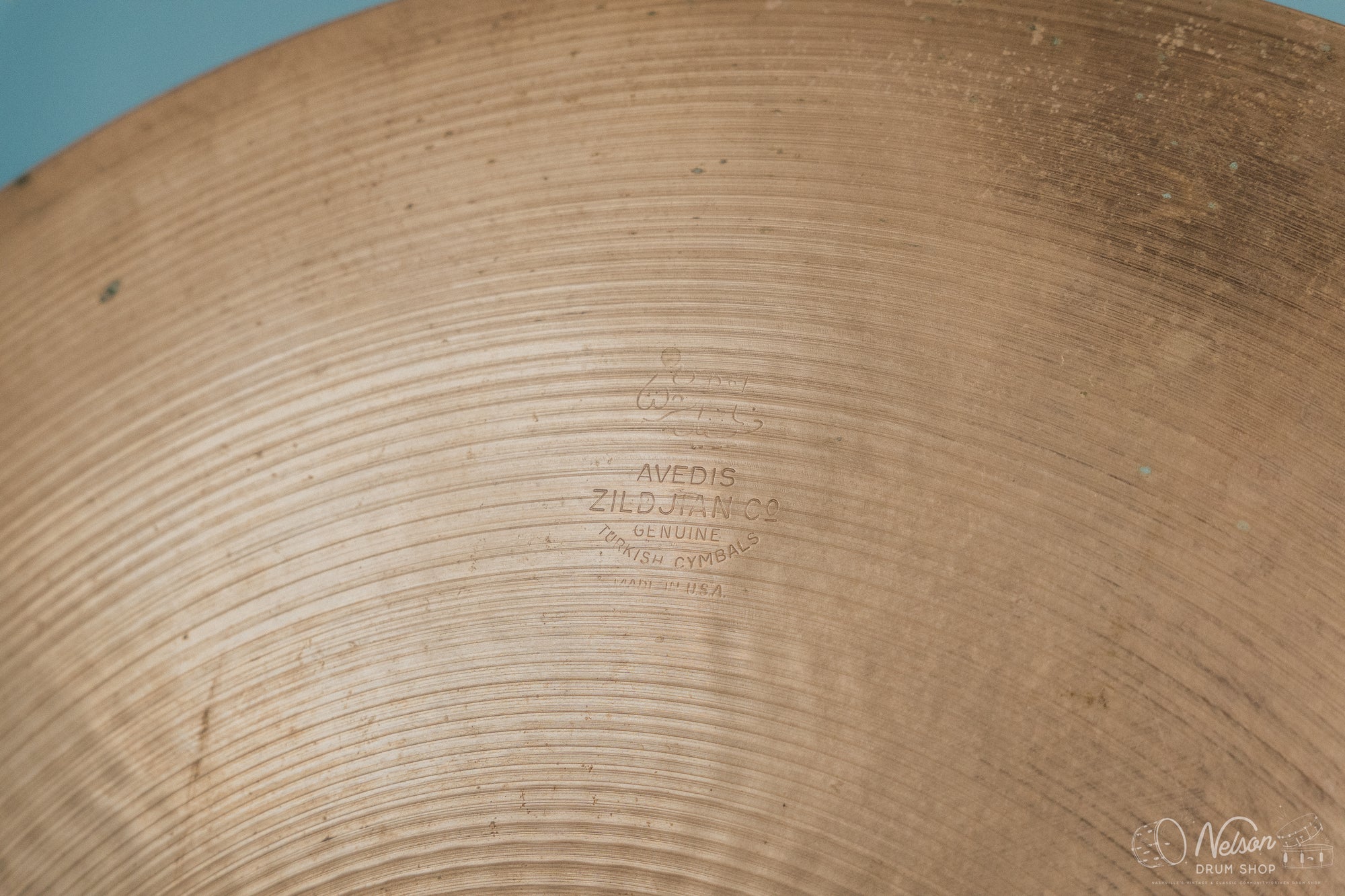 Mid 1950s Zildjian Large Stamp Ride - 22"