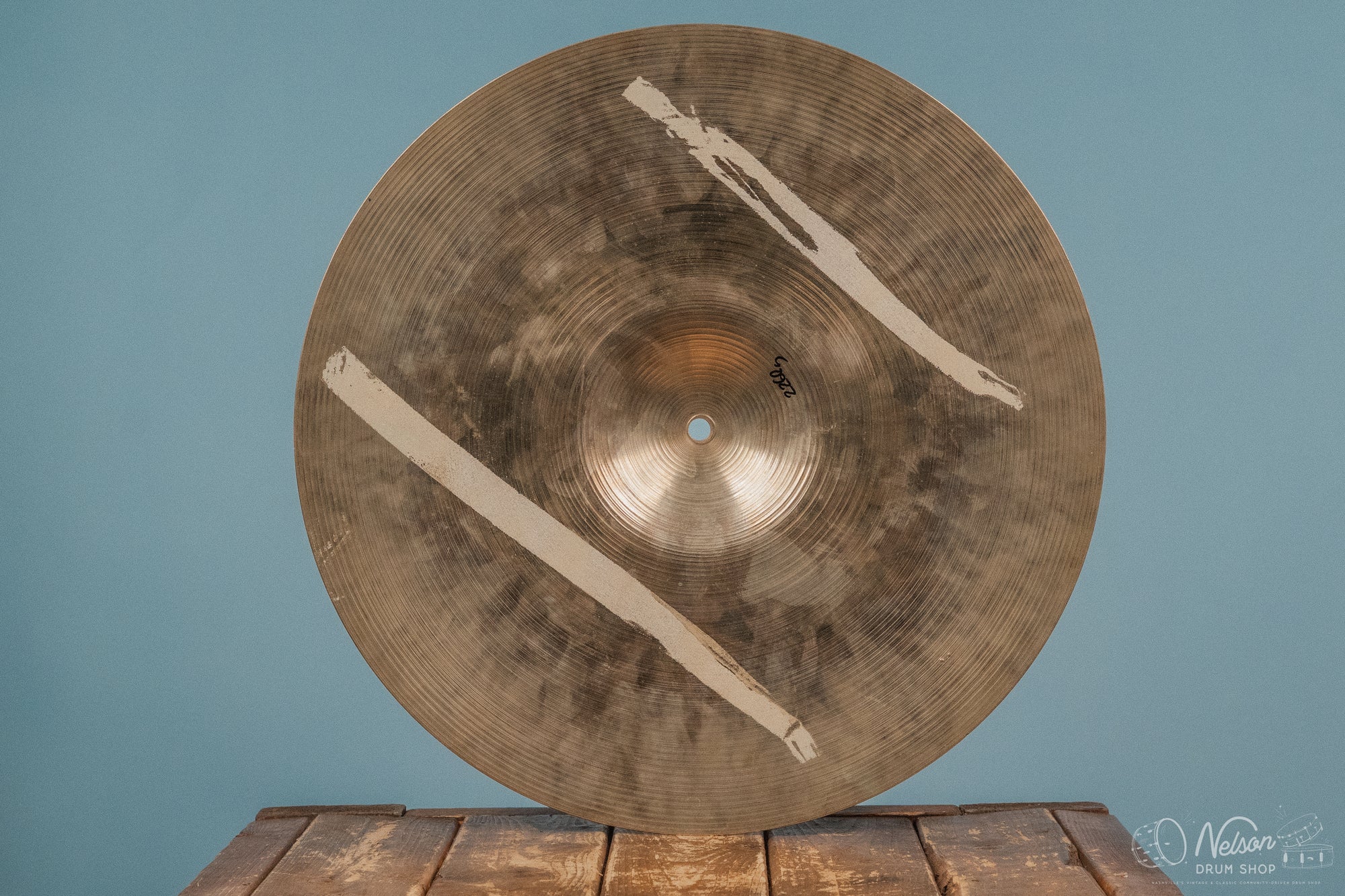 Used 70's A Zildjian Hand Crash Cymbal - 18"