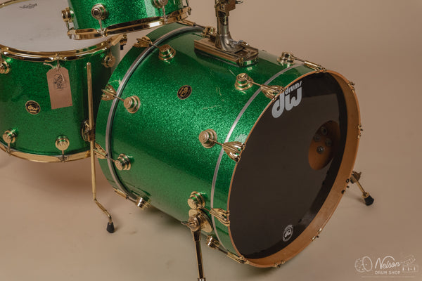 Used 1997 DW Collector's Series Maple in Green Sparkle - 18x22, 14x16, 10x12, 9x10