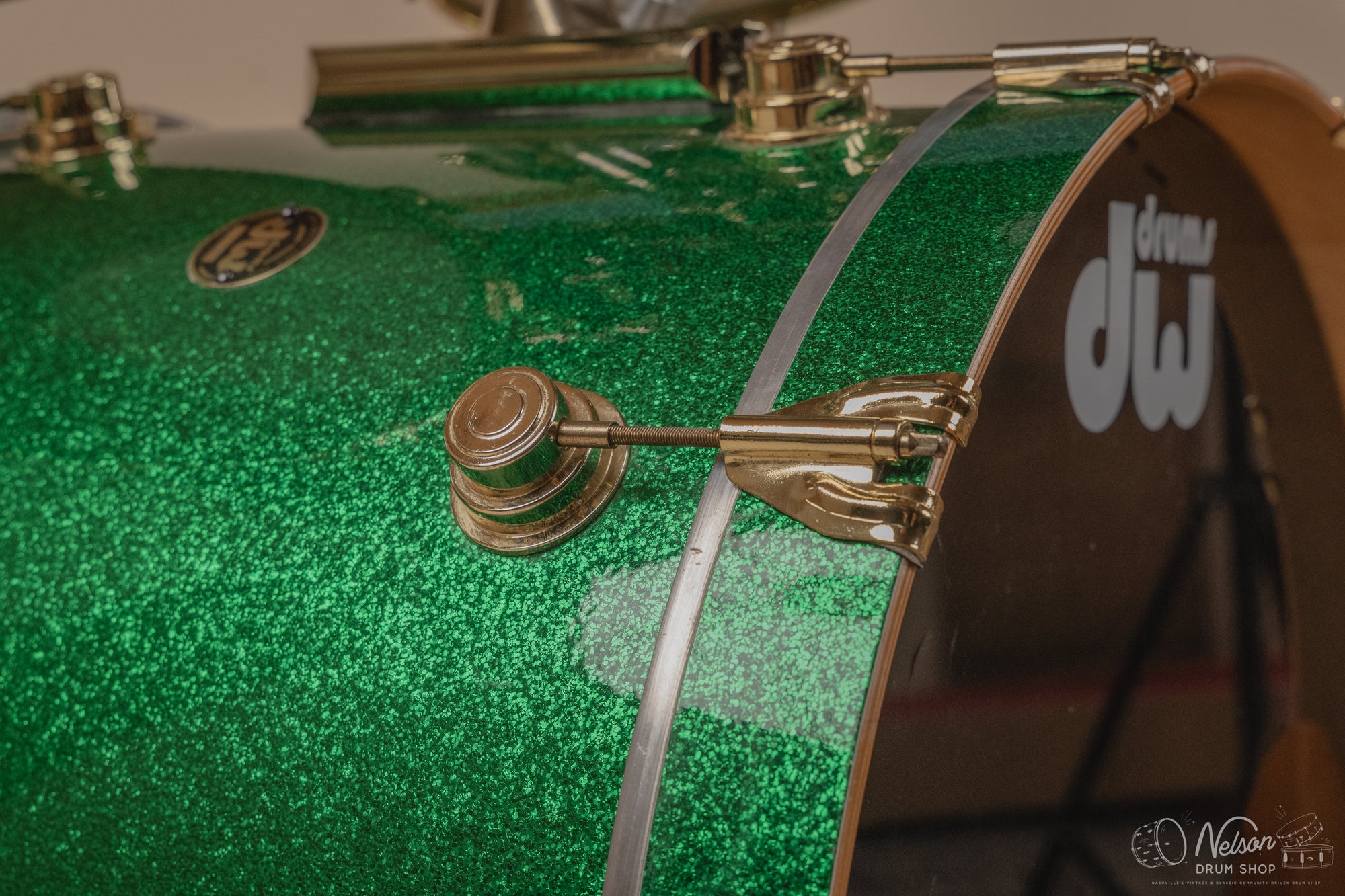 Used 1997 DW Collector's Series Maple in Green Sparkle - 18x22, 14x16, 10x12, 9x10