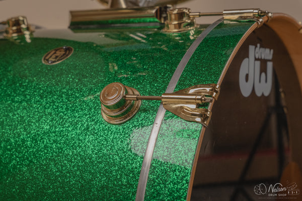 Used 1997 DW Collector's Series Maple in Green Sparkle - 18x22, 14x16, 10x12, 9x10