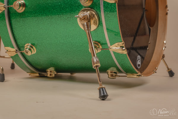 Used 1997 DW Collector's Series Maple in Green Sparkle - 18x22, 14x16, 10x12, 9x10