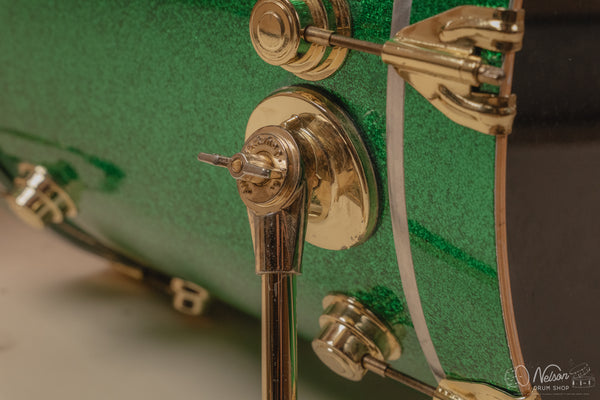 Used 1997 DW Collector's Series Maple in Green Sparkle - 18x22, 14x16, 10x12, 9x10