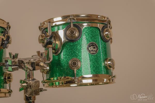 Used 1997 DW Collector's Series Maple in Green Sparkle - 18x22, 14x16, 10x12, 9x10