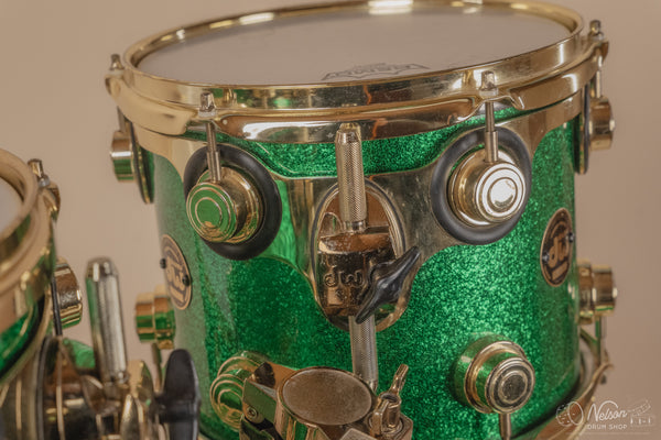 Used 1997 DW Collector's Series Maple in Green Sparkle - 18x22, 14x16, 10x12, 9x10