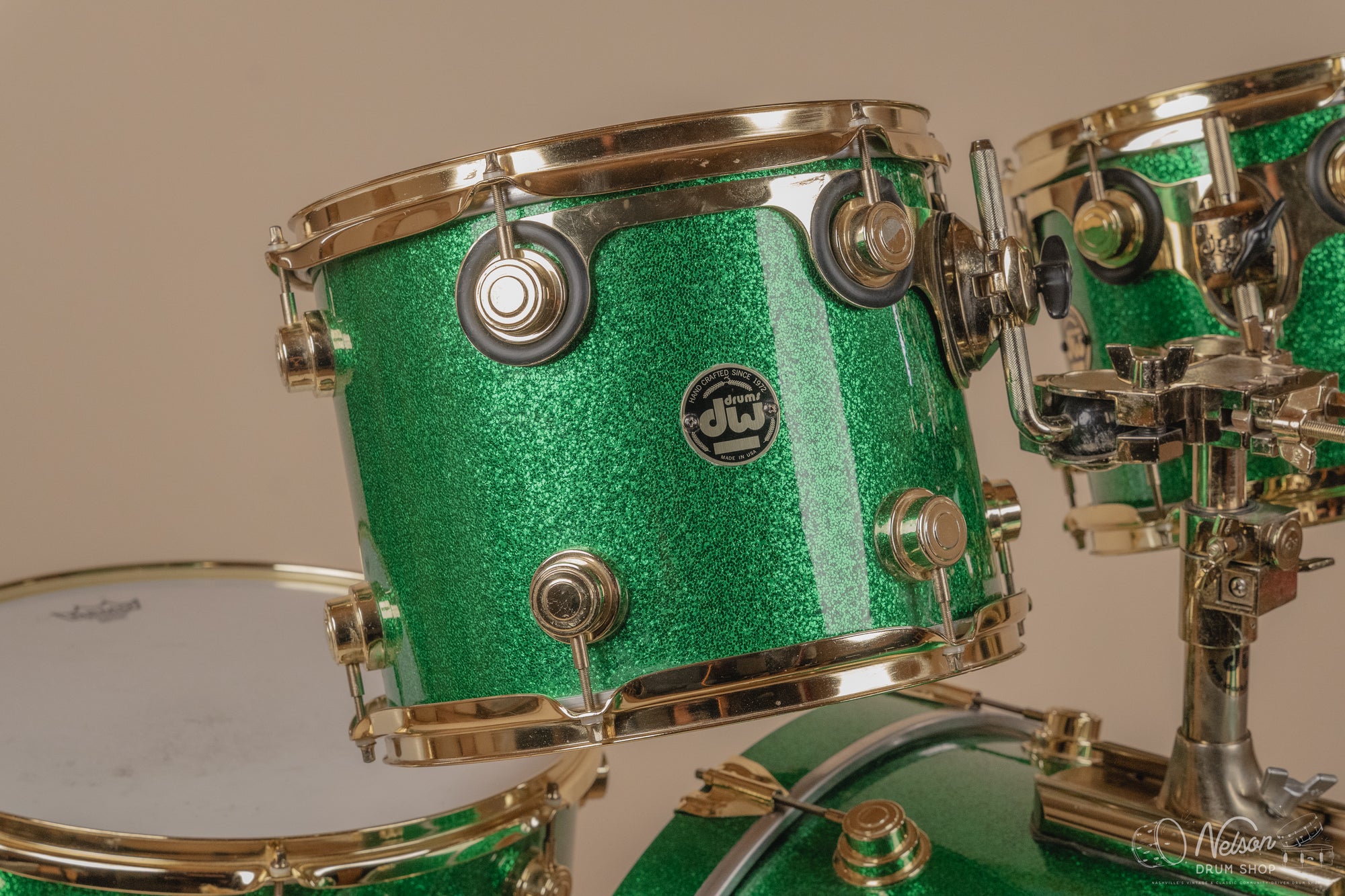 Used 1997 DW Collector's Series Maple in Green Sparkle - 18x22, 14x16, 10x12, 9x10
