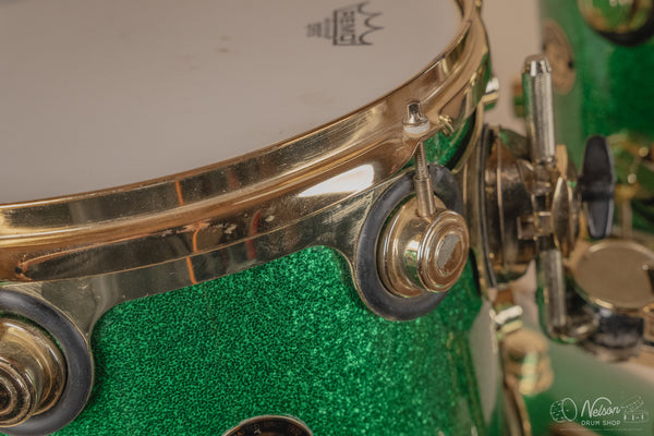 Used 1997 DW Collector's Series Maple in Green Sparkle - 18x22, 14x16, 10x12, 9x10