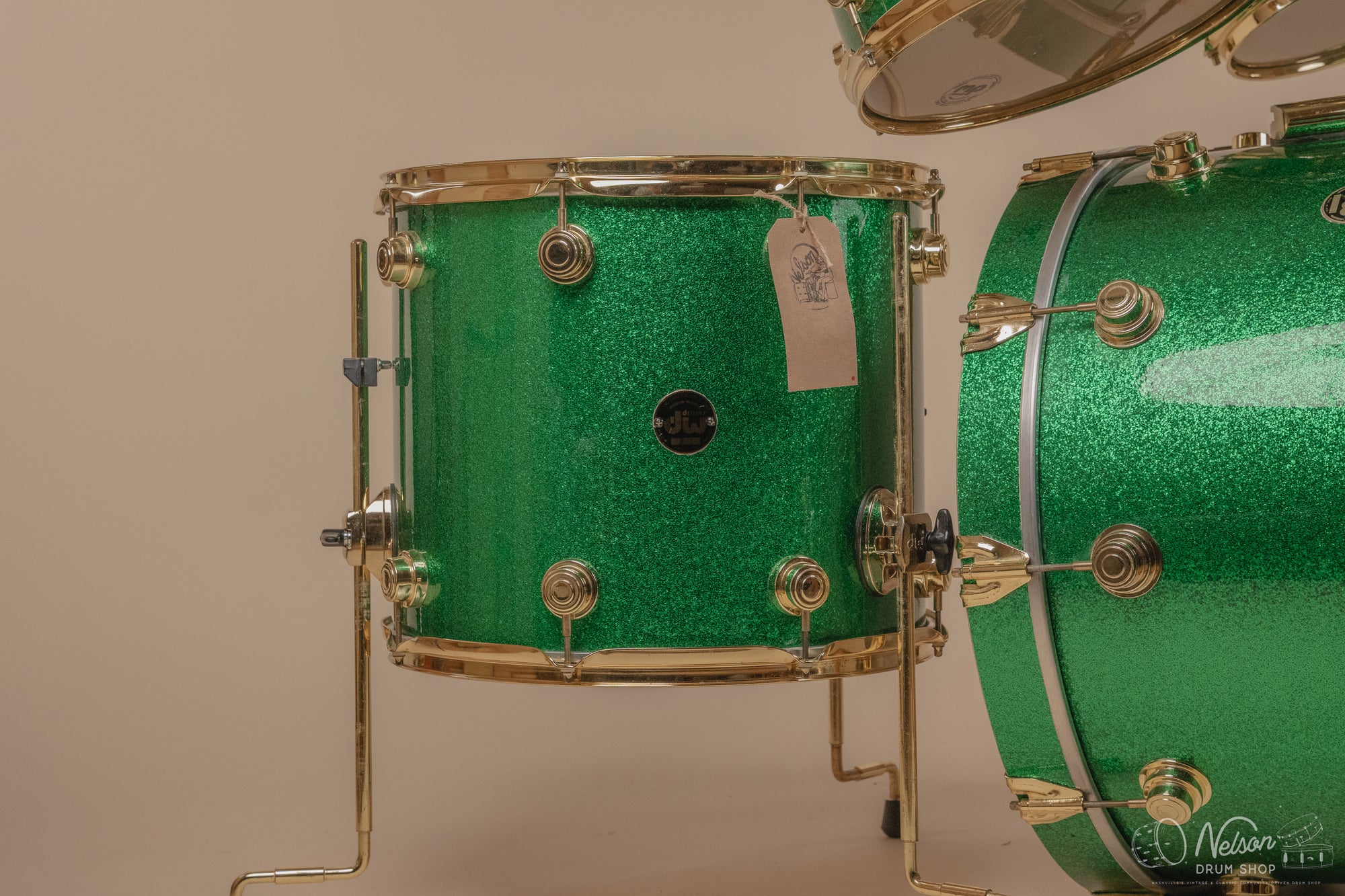 Used 1997 DW Collector's Series Maple in Green Sparkle - 18x22, 14x16, 10x12, 9x10