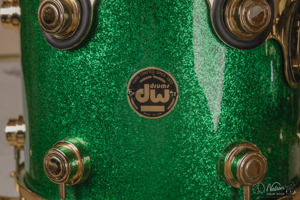 Used 1997 DW Collector's Series Maple in Green Sparkle - 18x22, 14x16, 10x12, 9x10