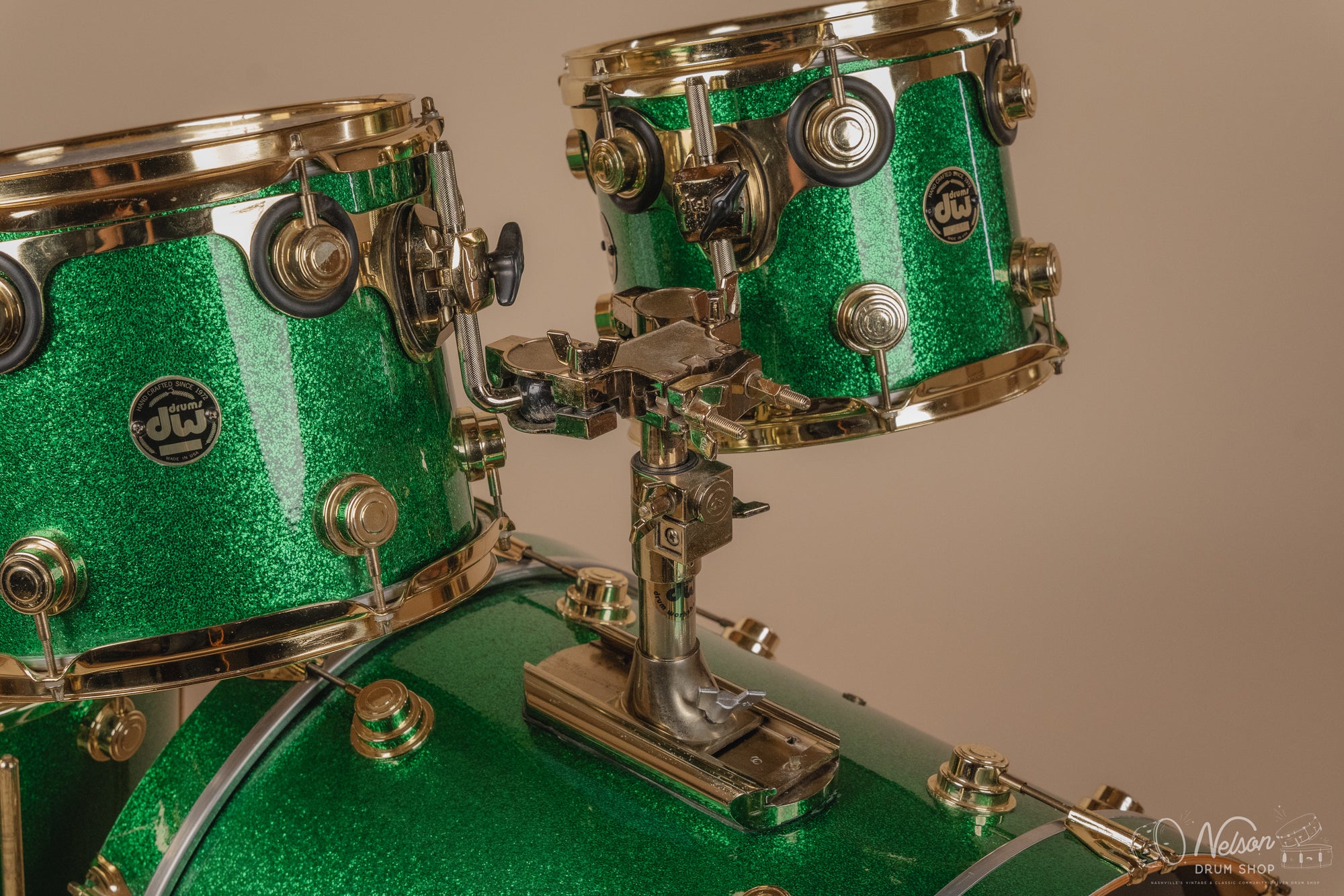 Used 1997 DW Collector's Series Maple in Green Sparkle - 18x22, 14x16, 10x12, 9x10
