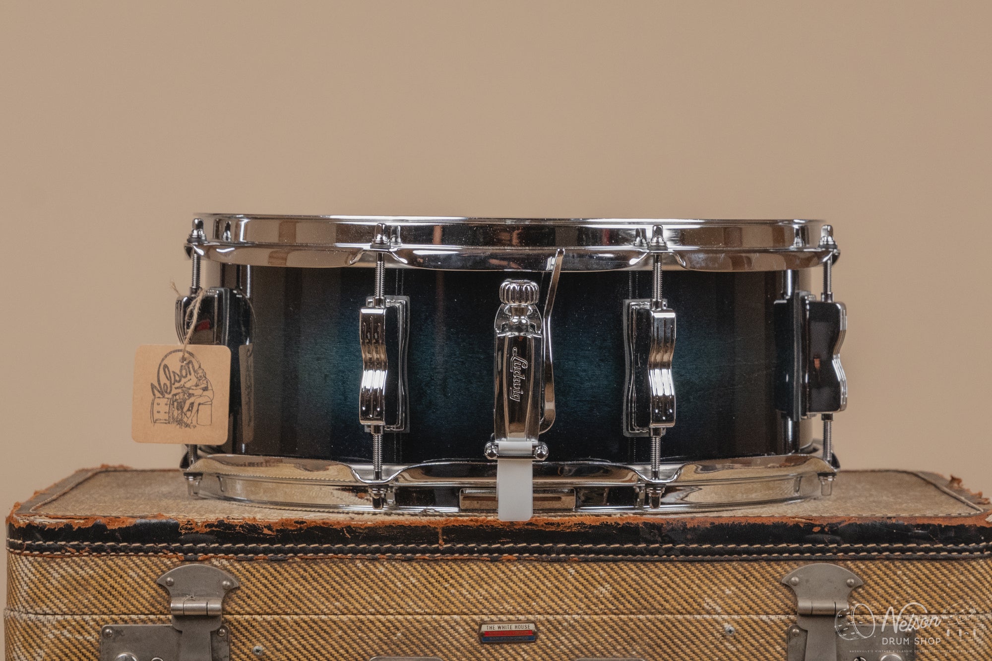 Used Ludwig Legacy Maple in Aqua Burst Lacquer - 5x14