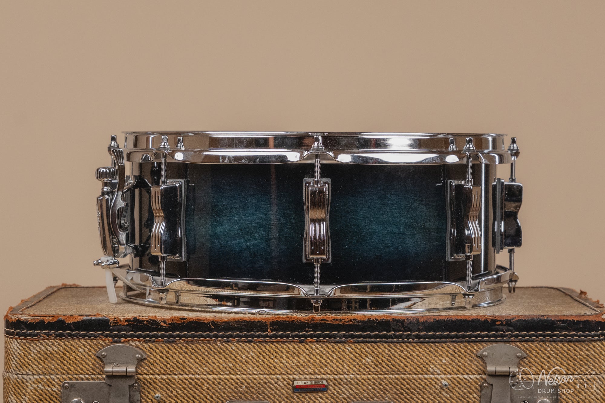 Used Ludwig Legacy Maple in Aqua Burst Lacquer - 5x14