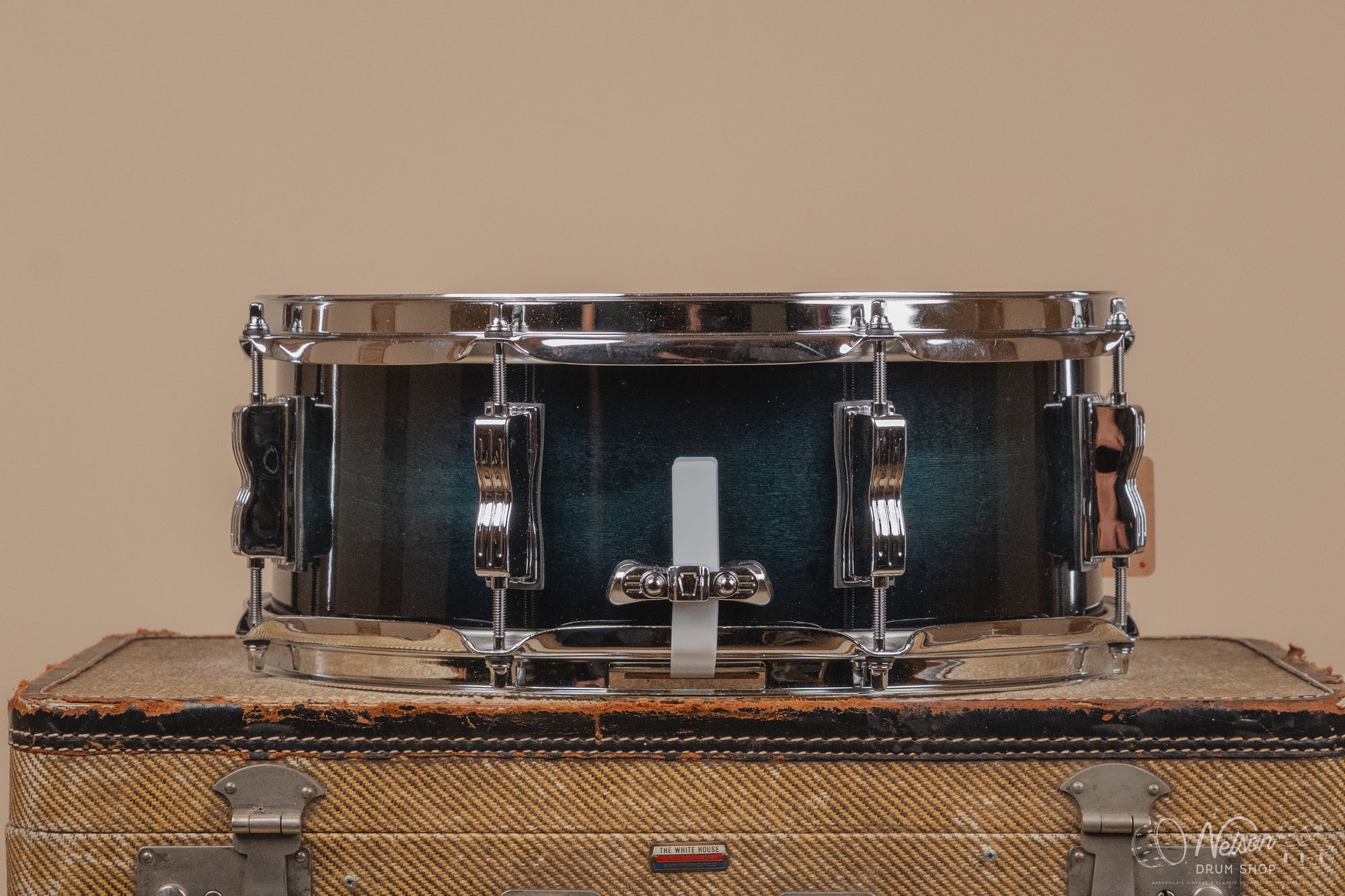 Used Ludwig Legacy Maple in Aqua Burst Lacquer - 5x14