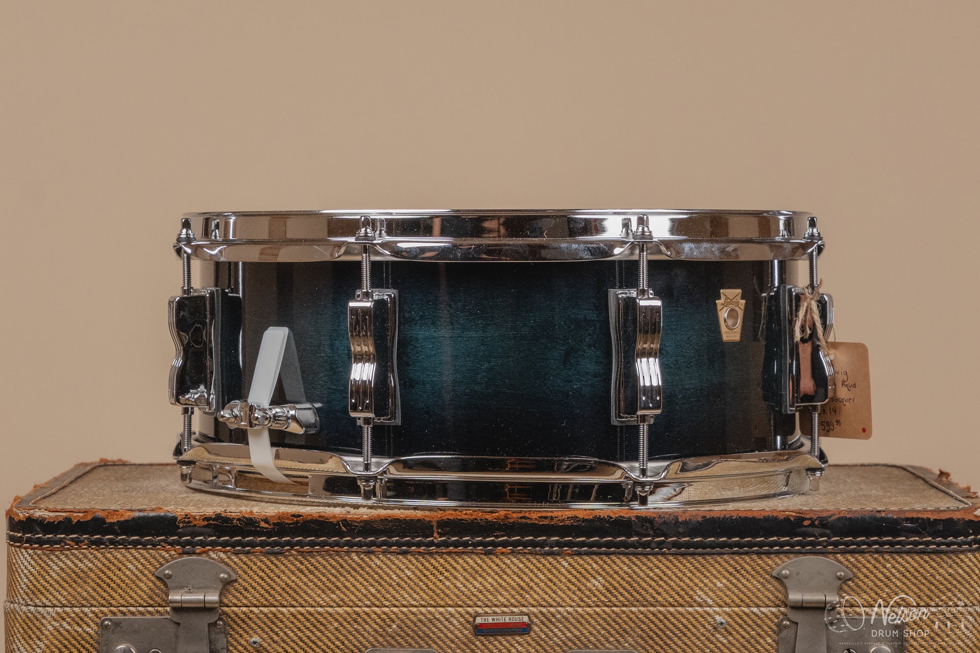 Used Ludwig Legacy Maple in Aqua Burst Lacquer - 5x14