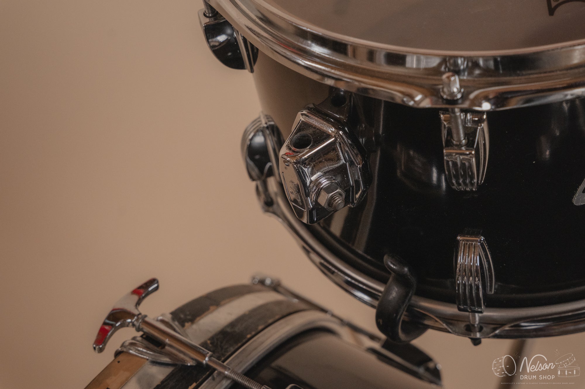 Used Ludwig 'Rocker' in Black - 14x22, 10x16, 8x12