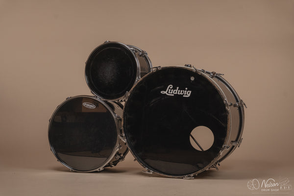Used Ludwig 'Rocker' in Black - 14x22, 10x16, 8x12