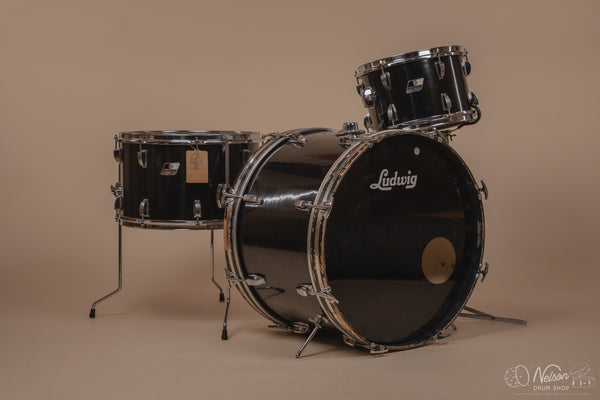 Used Ludwig 'Rocker' in Black - 14x22, 10x16, 8x12