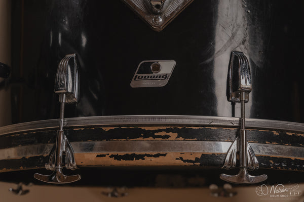 Used Ludwig 'Rocker' in Black - 14x22, 10x16, 8x12